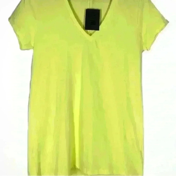 ATM Anthony Thomas women’s  Shirt new NWT v neck citrus xsmall - Picture 6 of 6